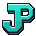 JackpotMC monogram, teal
