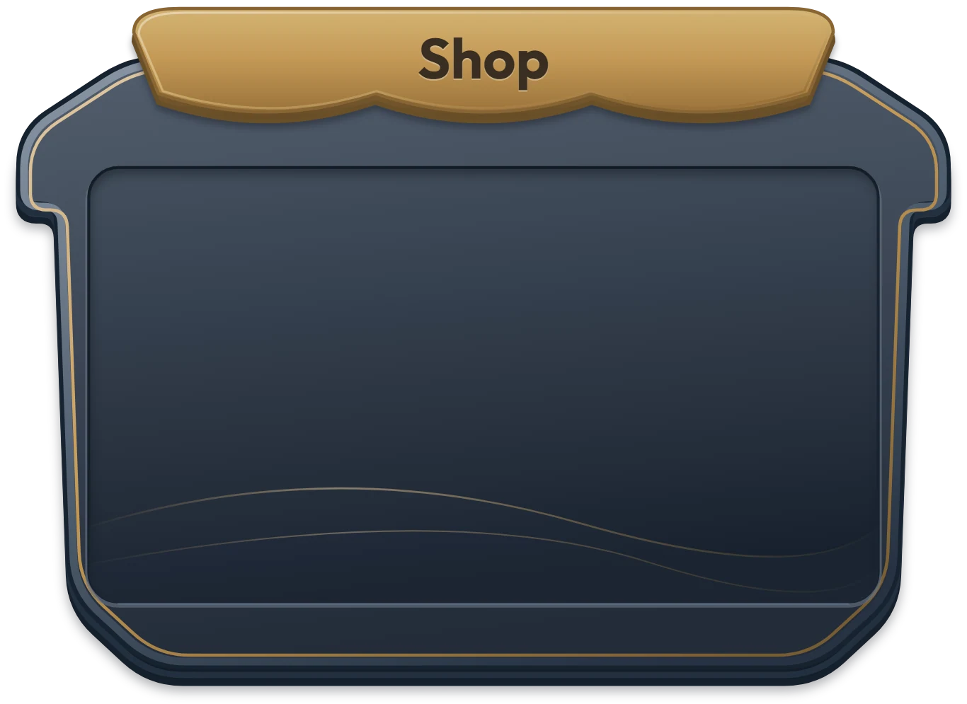 Shop menu, Build a Biome GUI