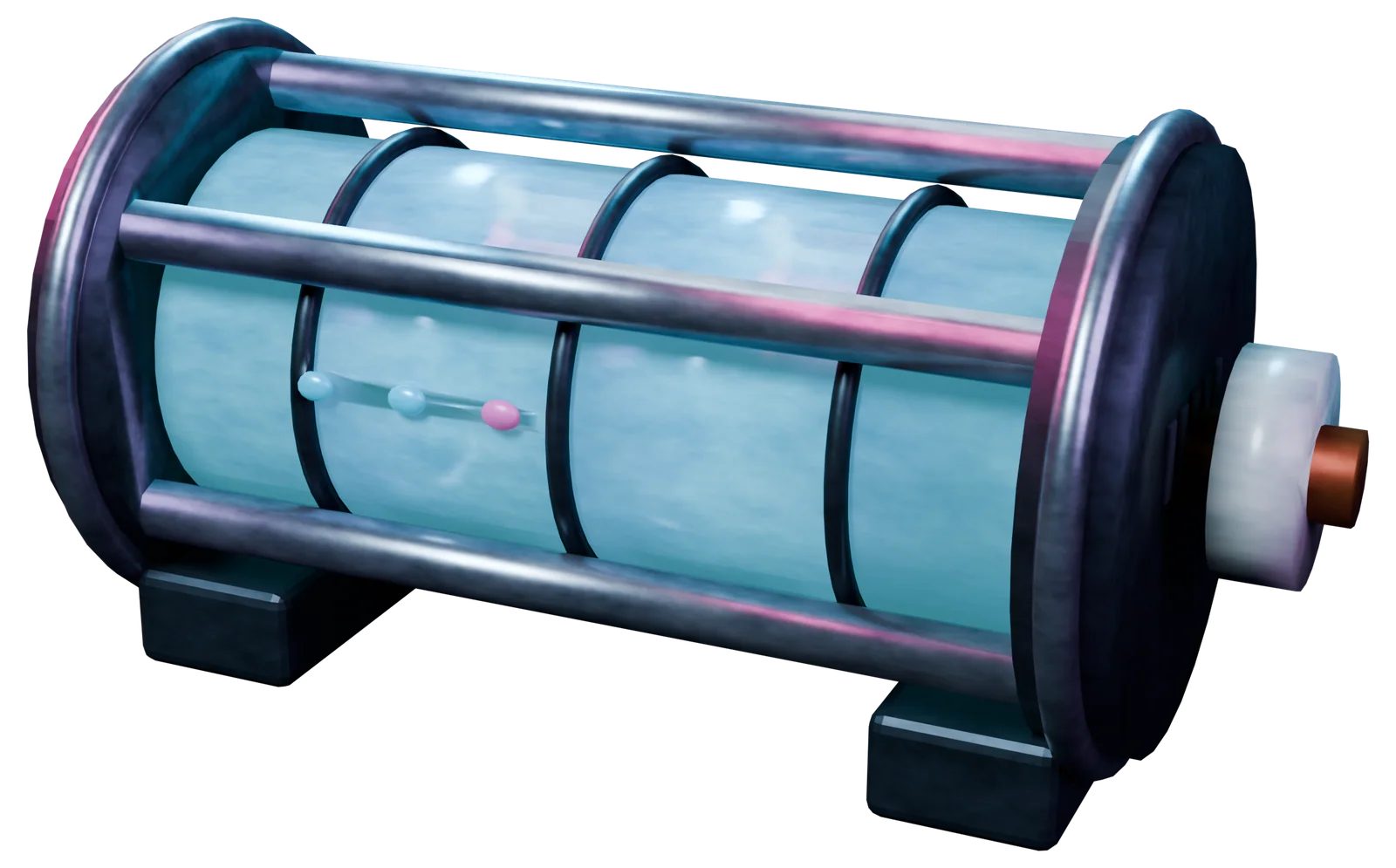 Cell, cybercity biome material, 3D render