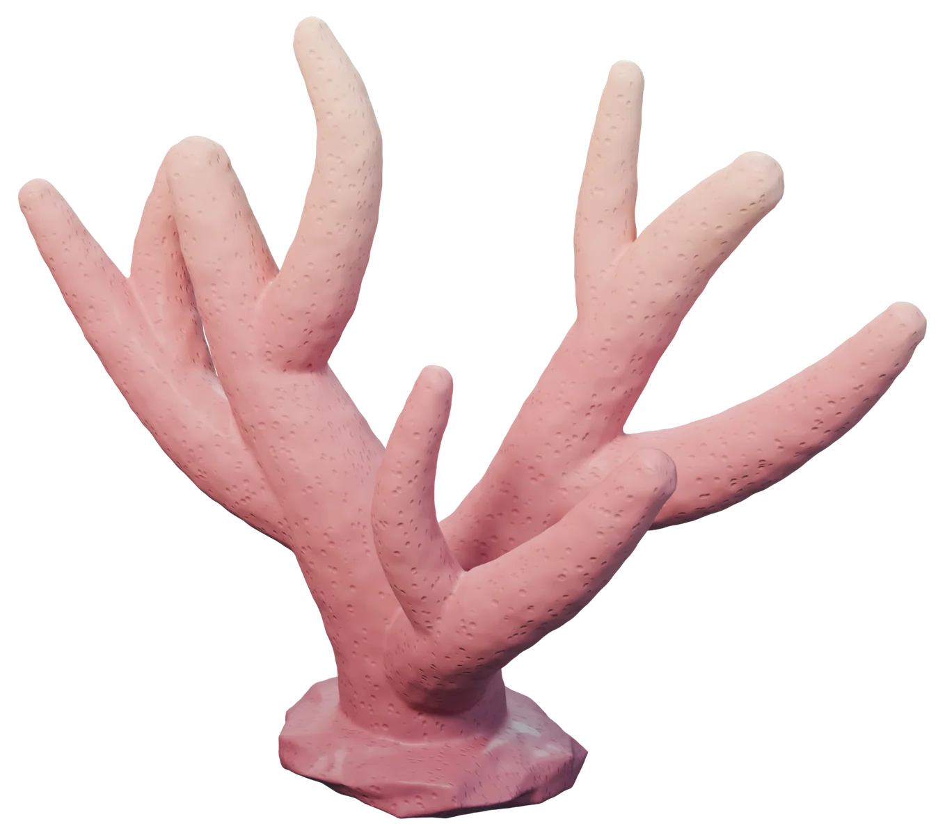 Coral, atlantis biome material, 3D render