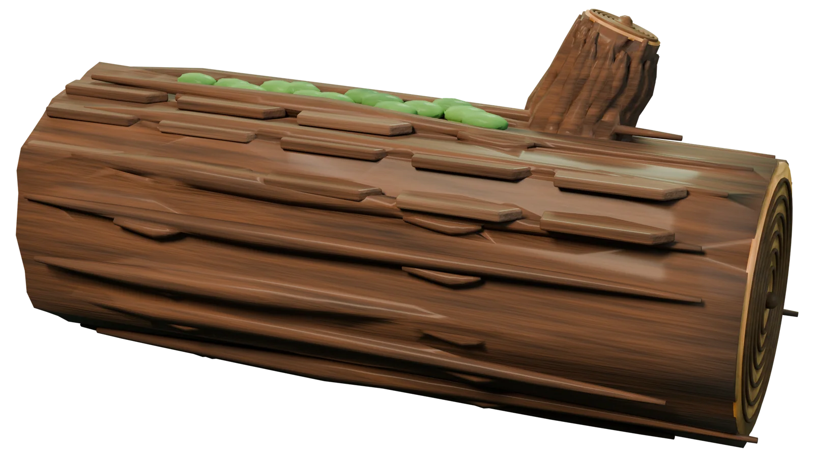 Oak, forest biome material, 3D render