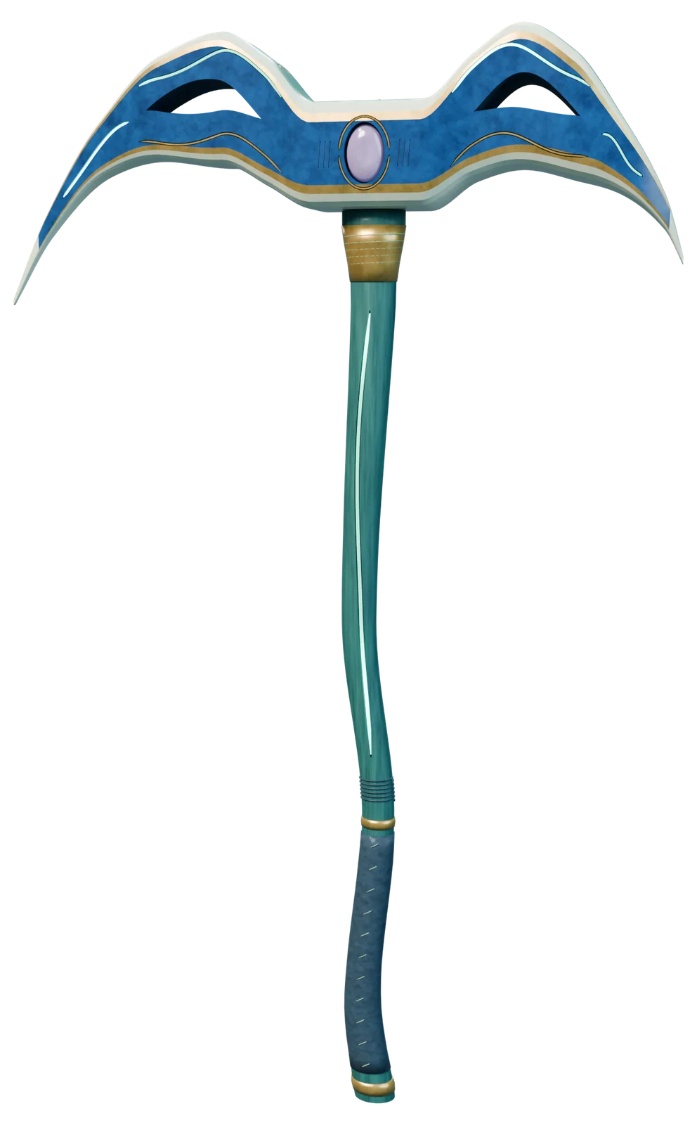Tidebloom pickaxe, atlantis biome, 3D render
