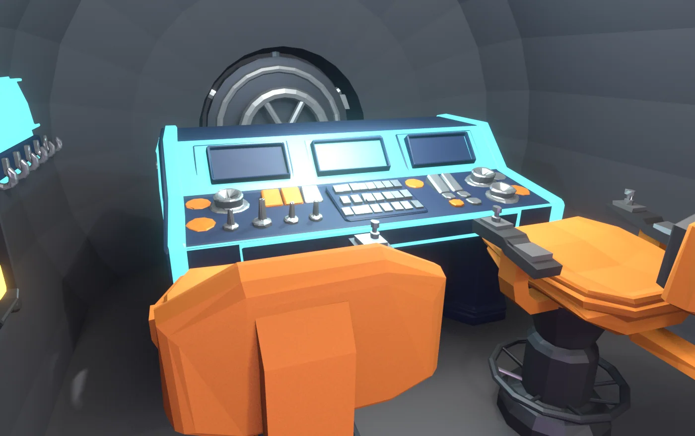 Cockpit, 3D render